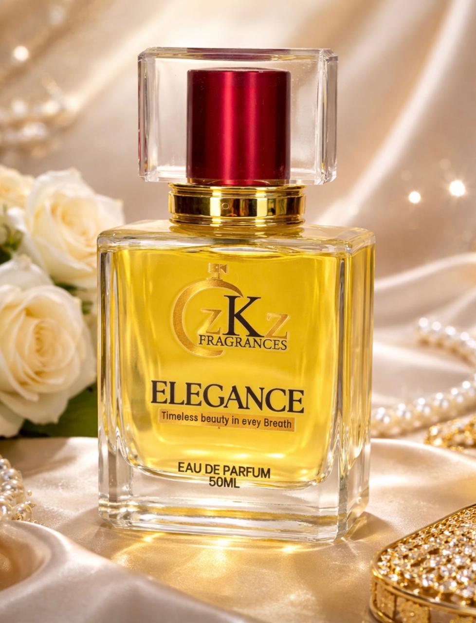 Elegance by ZKZ Fragrances – A Timeless Beauty in Every Breath | Floral Perfume for Women (50ml)