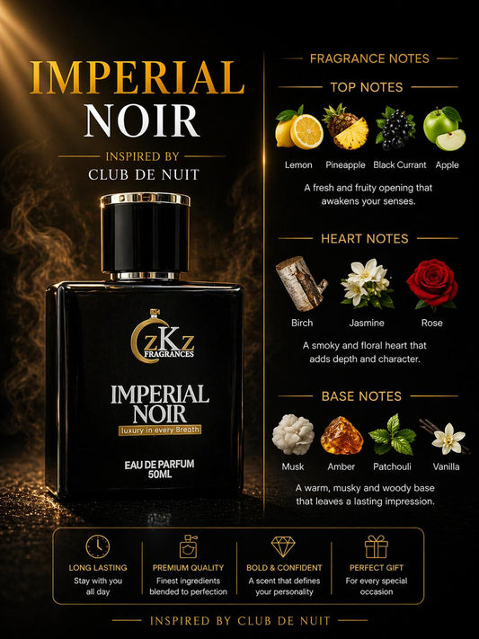 Imperial Noir by ZKZ Fragrances – Luxury Perfume for Men (50ML)