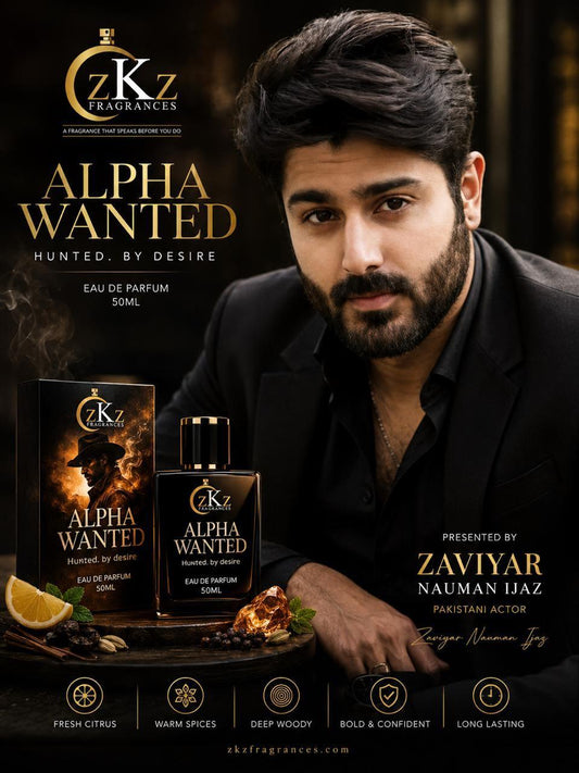 zKz Fragrances Alpha Wanted – Bold & Energetic Fragrance for Men